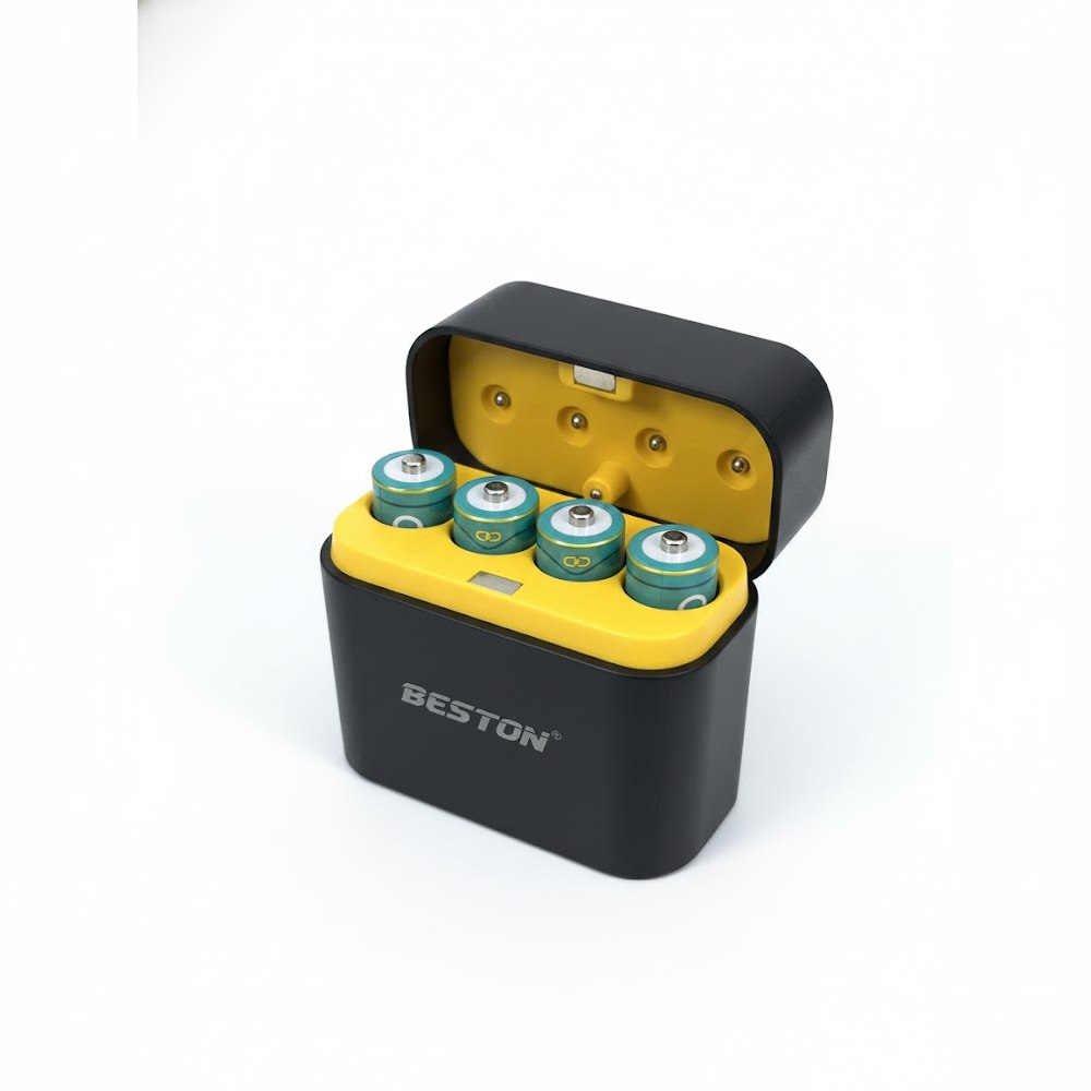 Cargador de Pilas Baterías AA Recargables 4 Puestos más 4 Baterías AA S1995