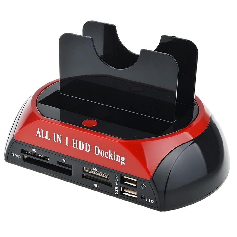 HDD Docking Station Doble 2.5 3.5 Ide SATA USB 3.0 Ms Sf MD S49000
