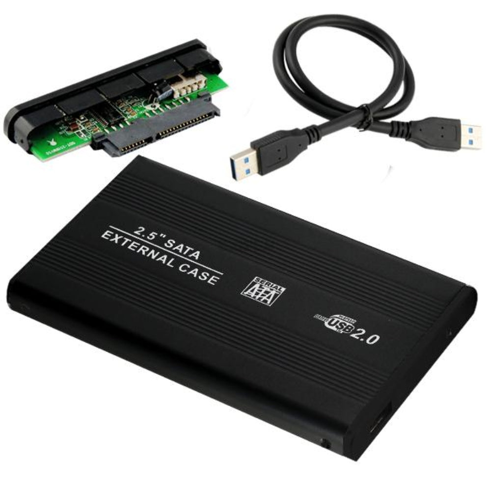 Case Disco Duro Externo Sata 2.5 Usb 2.0 Laptop - Negro S49010