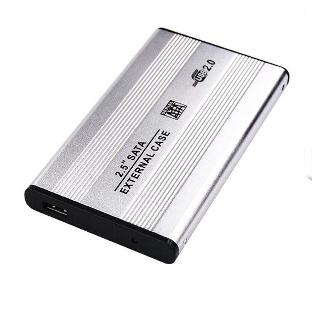 Case Disco Duro Externo Sata 2.5  USB 2.0 Laptop PC Portatil Notebook Plata S49040