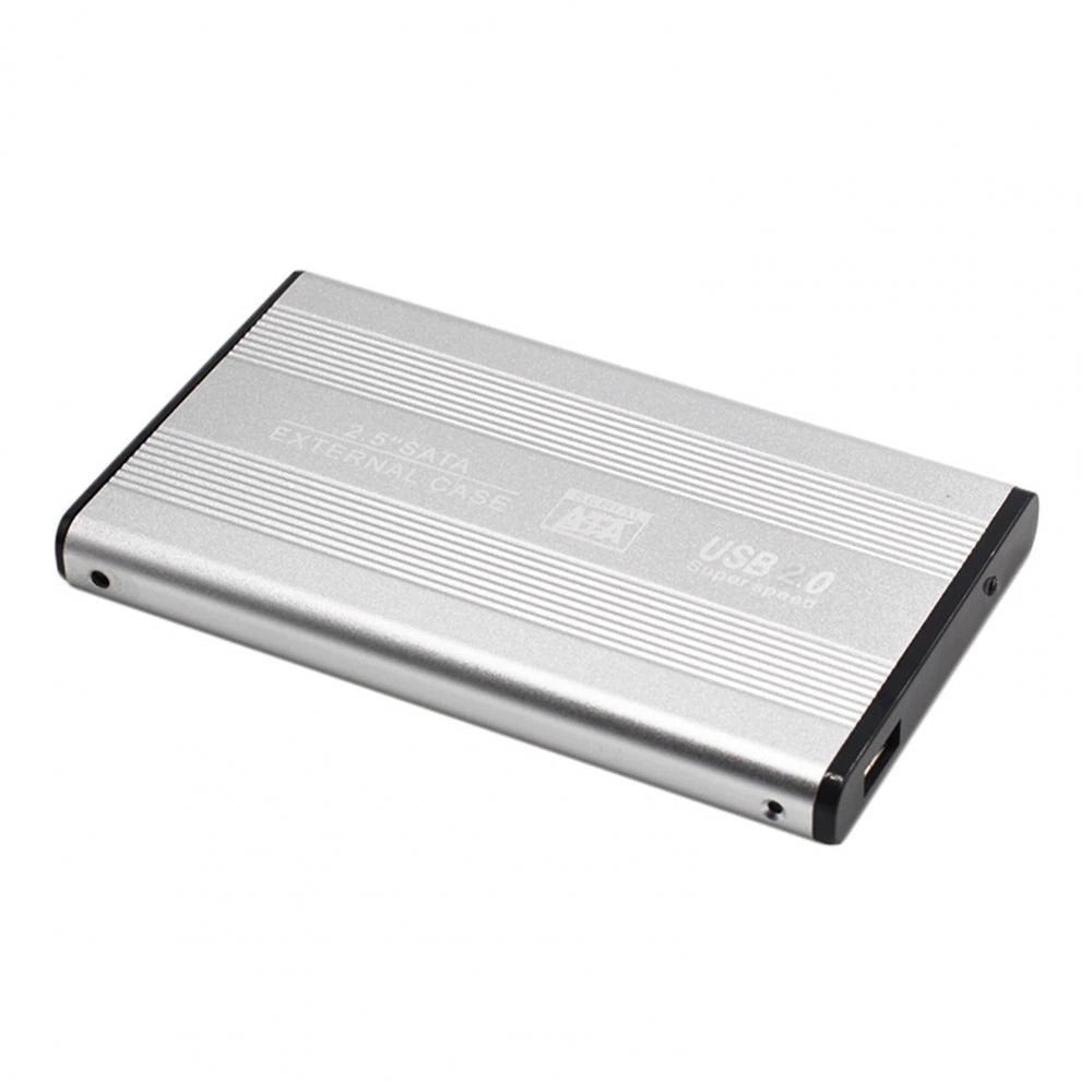 Case Disco Duro Externo Sata 2.5  USB 2.0 Laptop PC Portatil Notebook Plata S49040