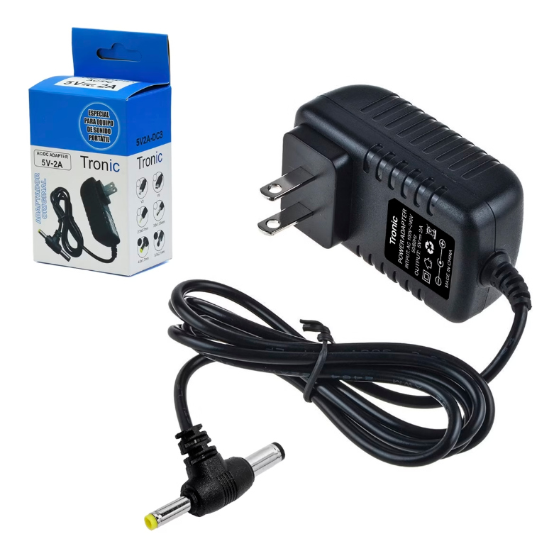 Adaptador de Corriente 5V 2A Tronic Voltaje Regulado con Doble Punta (Modelo 5V2A-DC3) S2133