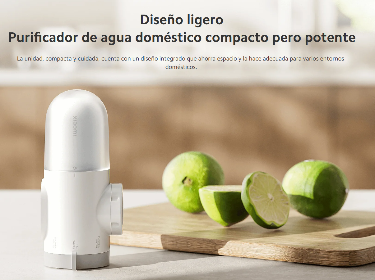 Purificador de Agua para Grifo Xiaomi Faucet Water Purifier Filtración 5 Etapas 3 Modos 4 Filtros S2291