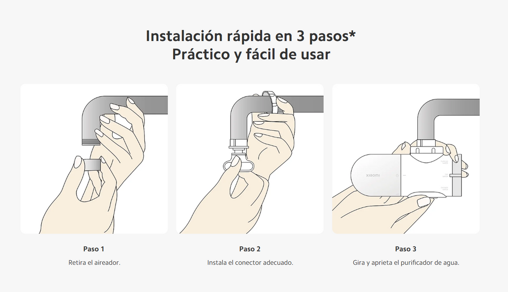 Purificador de Agua para Grifo Xiaomi Faucet Water Purifier Filtración 5 Etapas 3 Modos 4 Filtros S2291