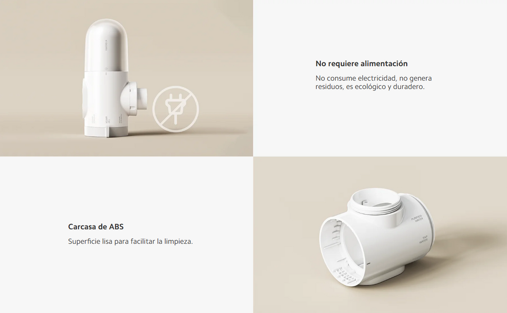 Purificador de Agua para Grifo Xiaomi Faucet Water Purifier Filtración 5 Etapas 3 Modos 4 Filtros S2291