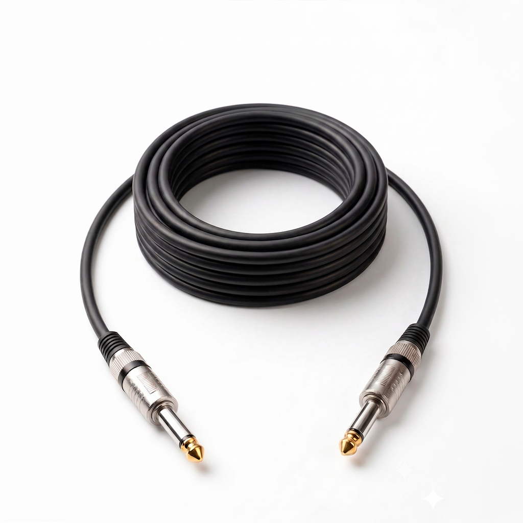 Cable de Audio Profesional Plug 6.35mm a Plug 6.35mm de Alta Fidelidad (15 Metros) S2145