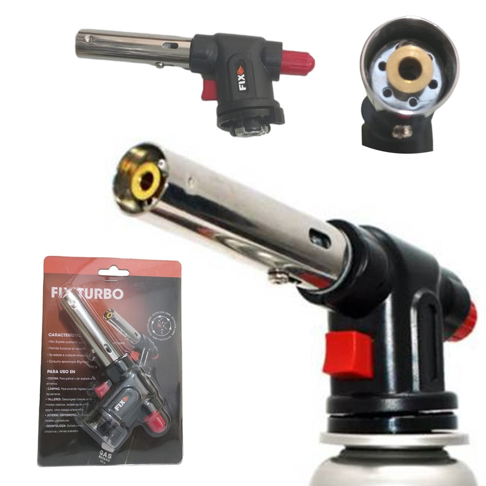 Mini Soplete Flameador Profesional Cocina adaptable para Gas butano FIX S2021