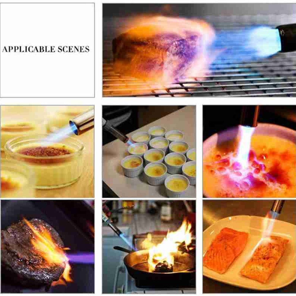 Mini Soplete Flameador Profesional Cocina adaptable para Gas butano FIX S2021
