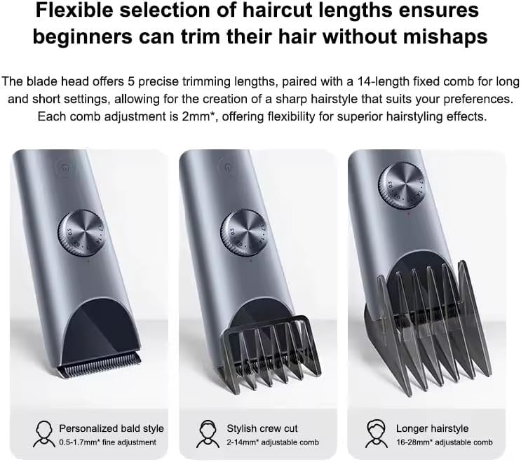 Cortadora de Cabello Inalámbrica Xiaomi Mijia Hair Clipper 2 Cuchillas de Titanio IPX7 S2196