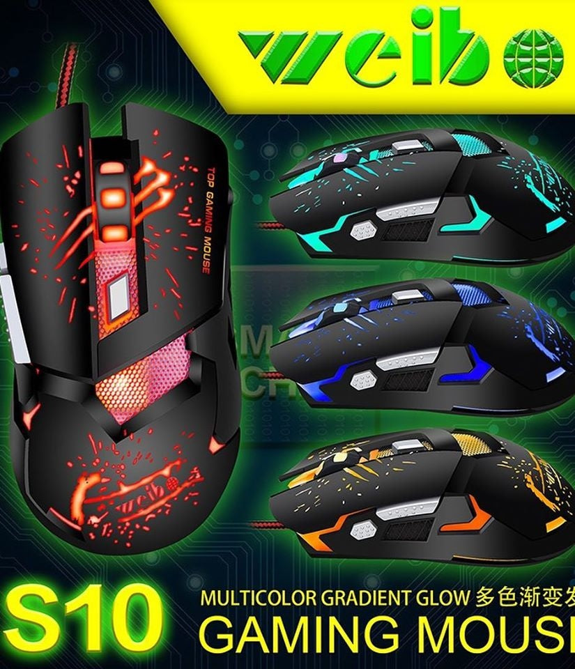 Mouse Gamer Weibo S10 RGB J0017
