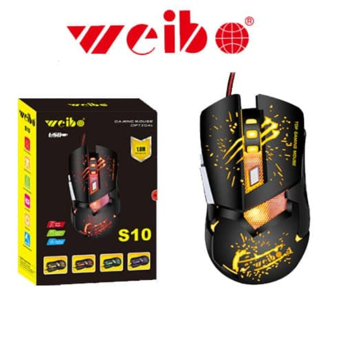 Mouse Gamer Weibo S10 RGB J0017