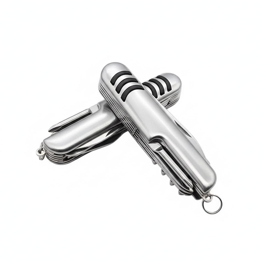 Herramienta Multiusos 11 en 1 Plegable de Acero Inoxidable Compacta Diseño Portátil Metálico s2014