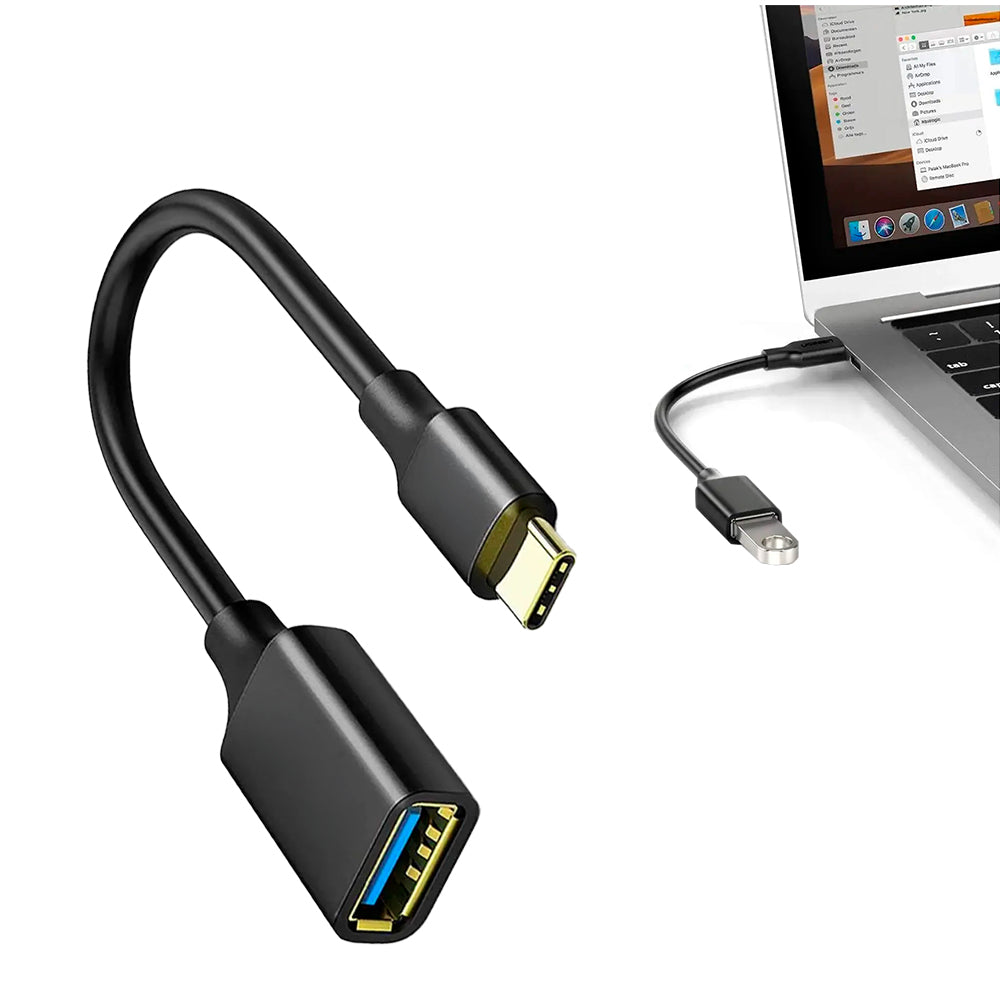 Cable Adaptador OTG USB Tipo-C a USB 3.0 5Gbps TRAUTECH S2068