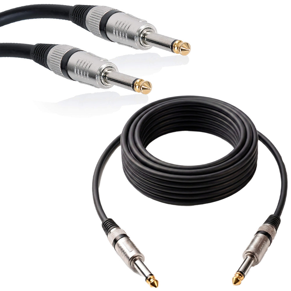 Cable de Audio Profesional Plug 6.35mm a Plug 6.35mm de Alta Fidelidad 5 Metros S2143