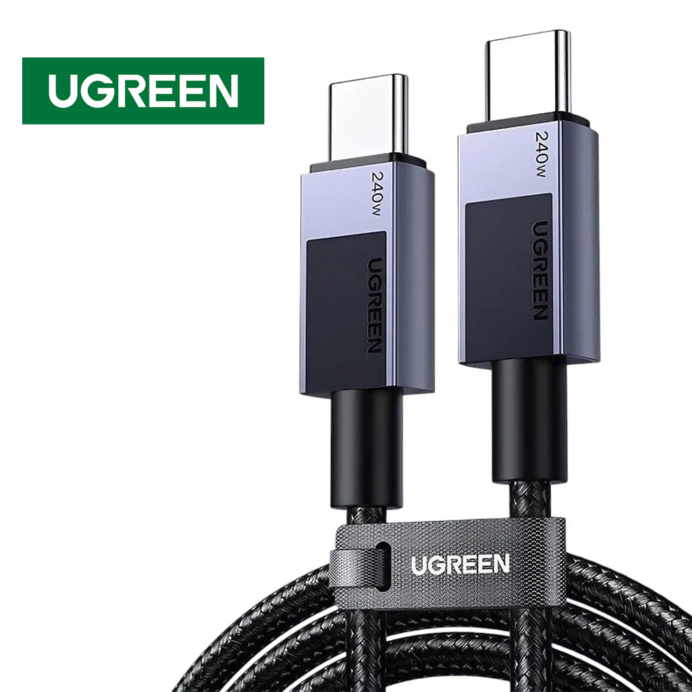 Cable USB-C a USB-C Ugreen Carga Rápida 240W PD 3.1 Trenzado de 2 Metros 45068 S2194