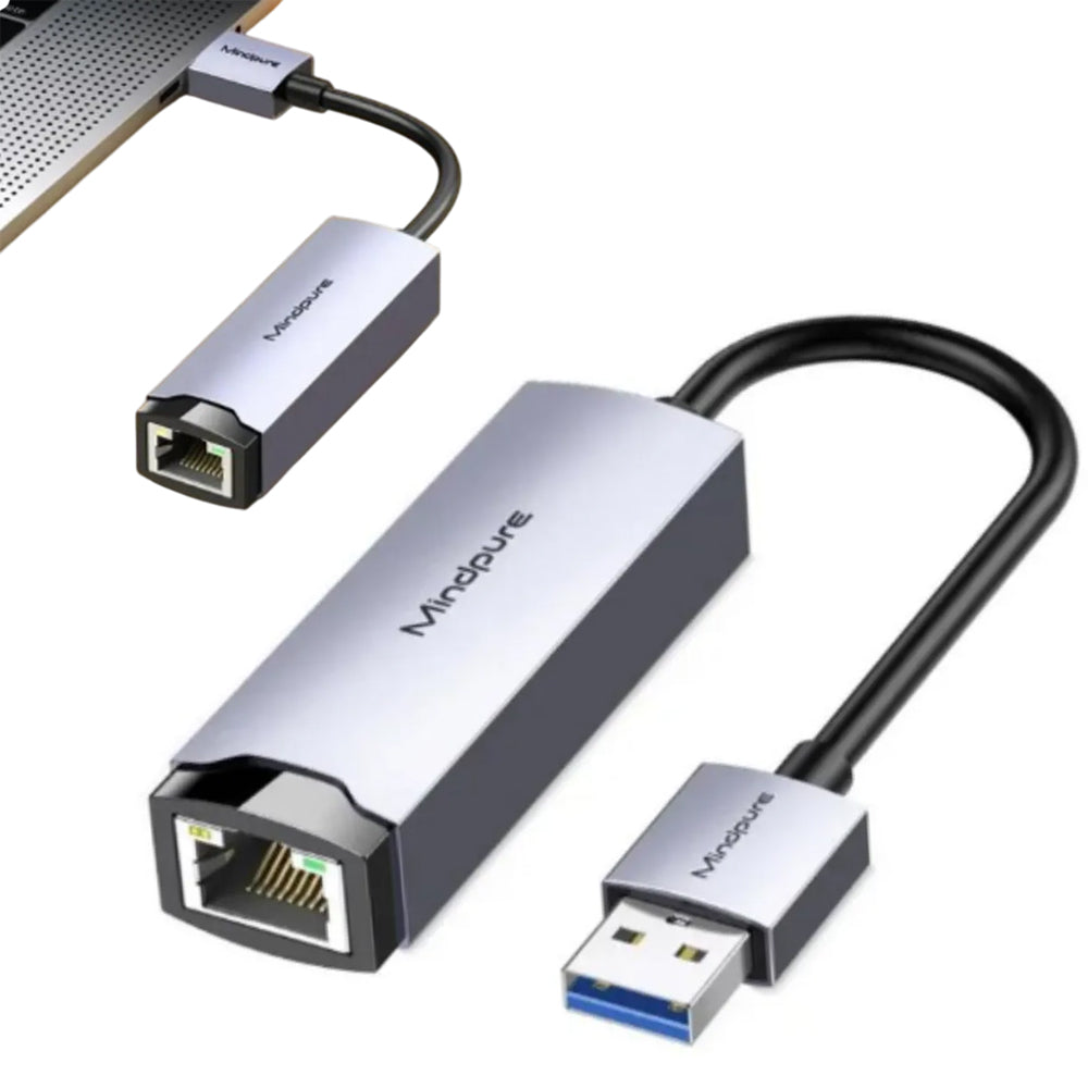Adaptador de Red Ethernet USB 3.0 a RJ45 Gigabit 1000Mbps MINDPURE S2069