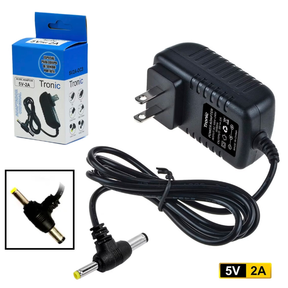 Adaptador de Corriente 5V 2A Tronic Voltaje Regulado con Doble Punta (Modelo 5V2A-DC3) S2133
