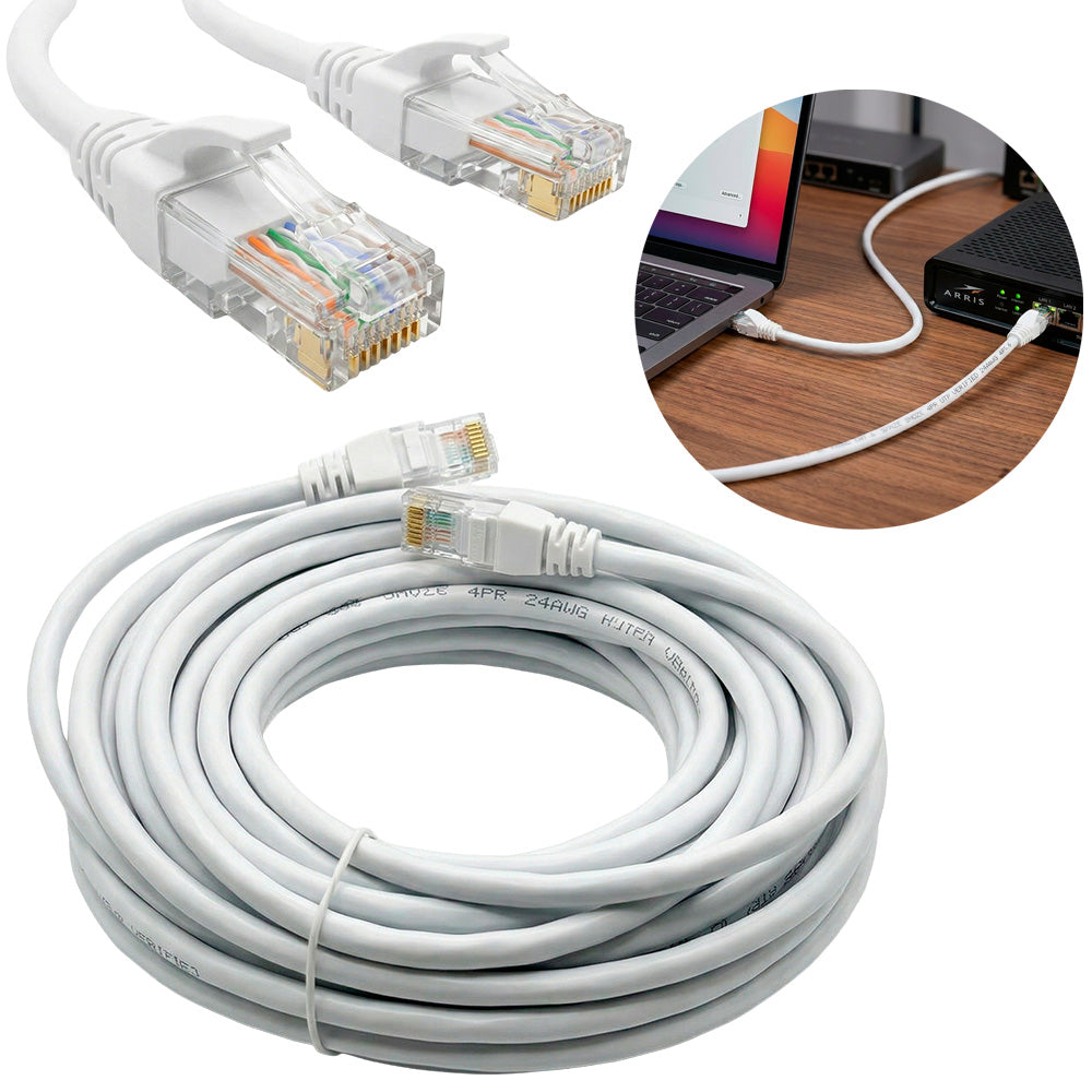 Cable de Red Ethernet RJ45 Cat6e de Alta Velocidad Gris (10 Metros) s2092