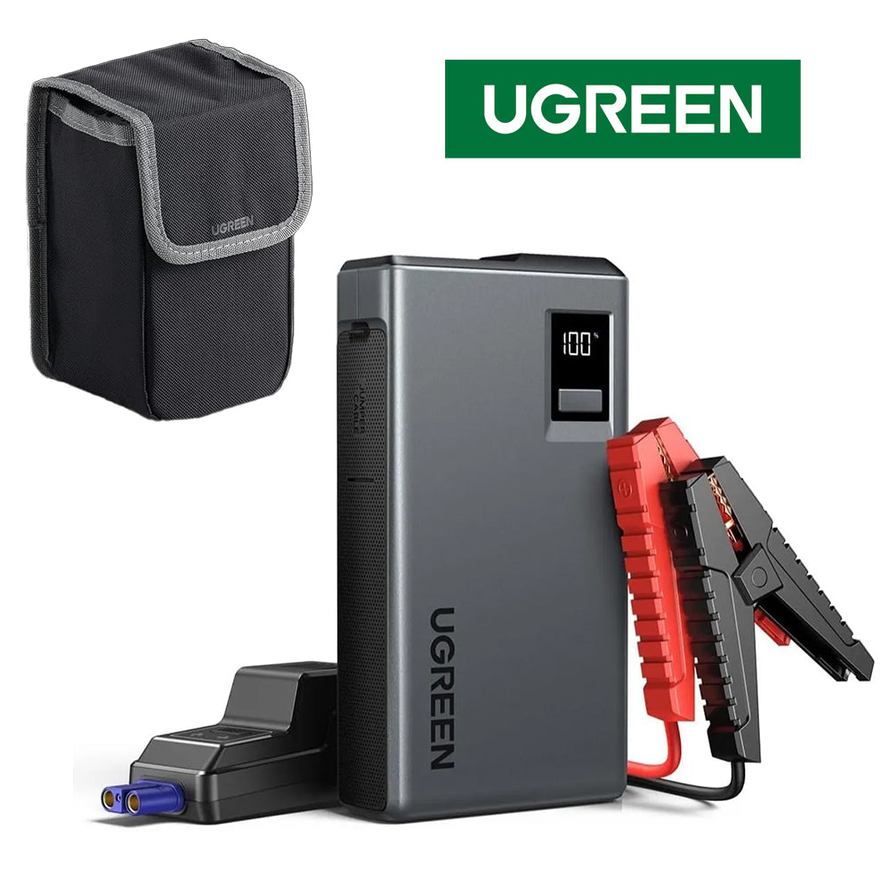 Arrancador de Batería para Auto UGREEN 1000A con Power Bank y Luz LED (12000mAh) S2094