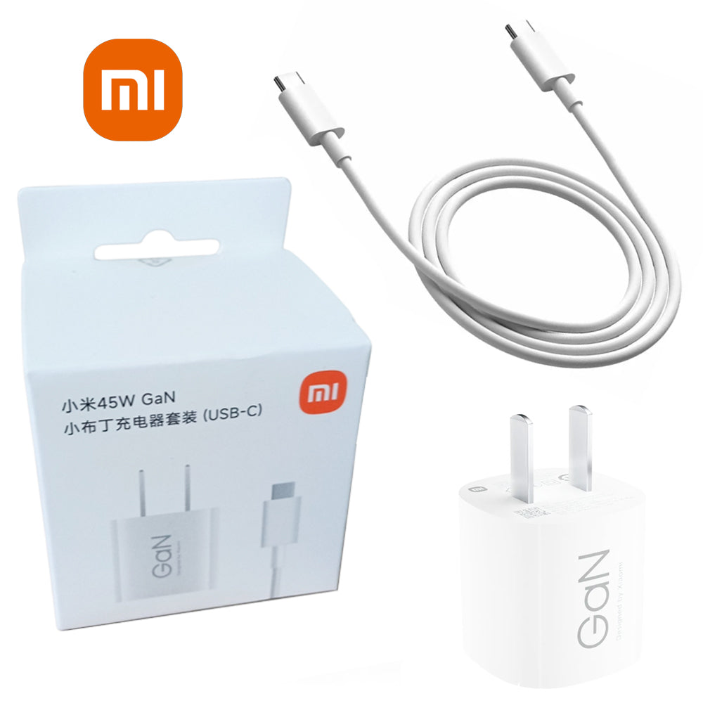 Cargador de Pared Xiaomi 45W GaN USB Tipo-C con Cable Incluido Modelo MDY-17-EA S2110