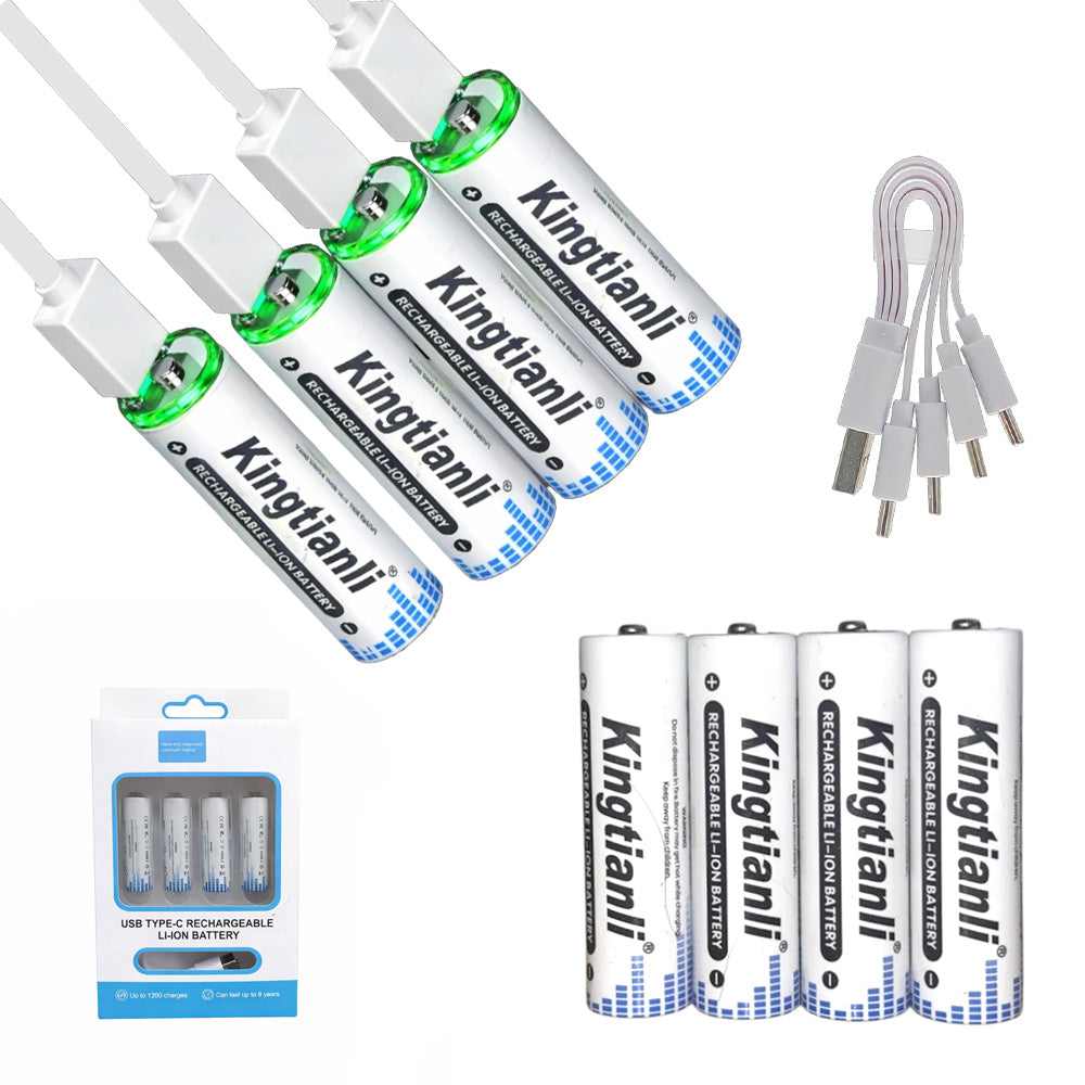 Pilas Recargables AA de Litio 3500mAh con Entrada USB Tipo-C S2095