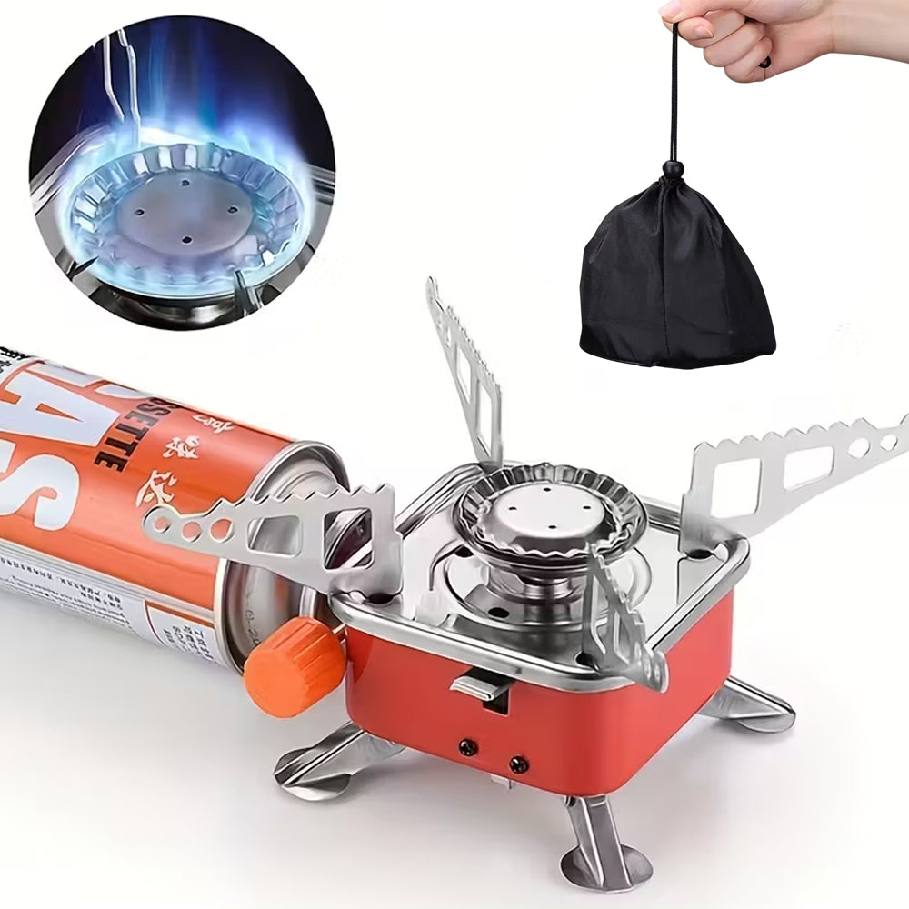 Cocina Portátil Plegable a Gas butano para Camping + funda S2008