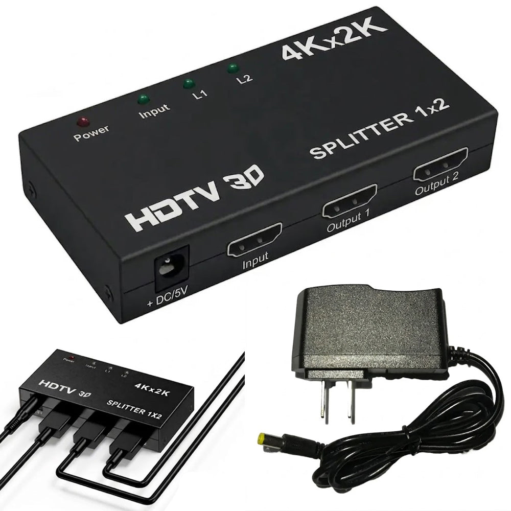 Splitter HDMI 1x2 Puertos Ultra HD 4K x 2K con Soporte 3D 2 puertos S2164