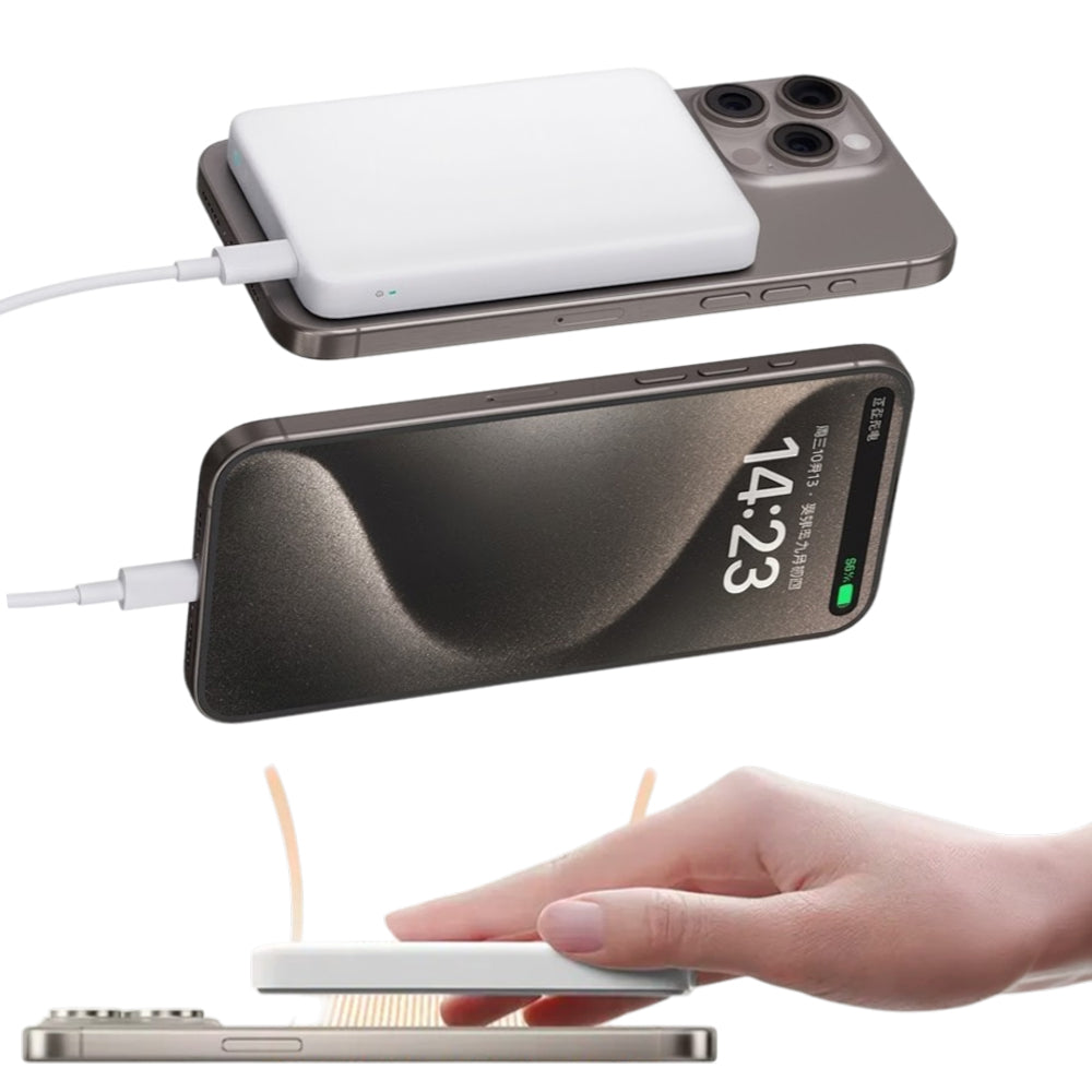 Power Bank Magnético Xiaomi 5000mAh Carga Inalámbrica 7.5W USB-C Compatible iPhone S2040