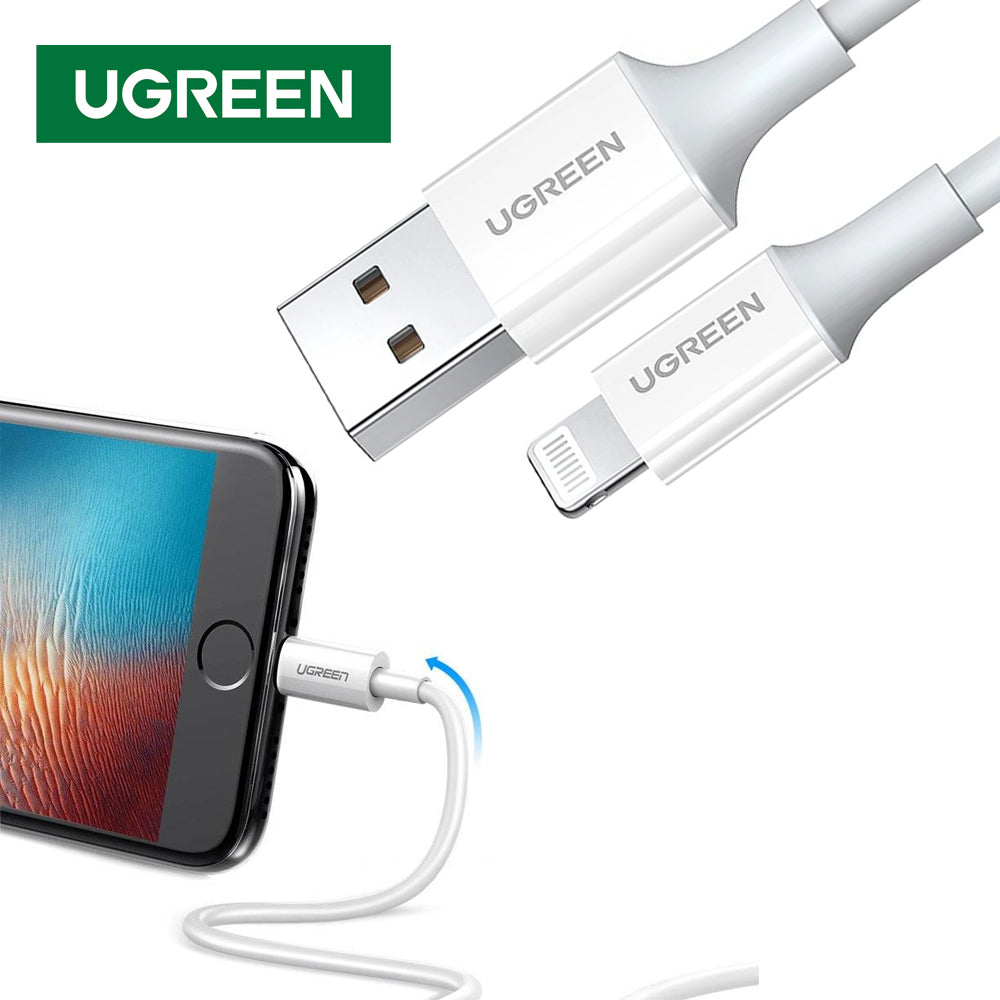 Cable UGREEN USB a Lightning 1 Metro Carga Rápida y Datos para iPhone s2052