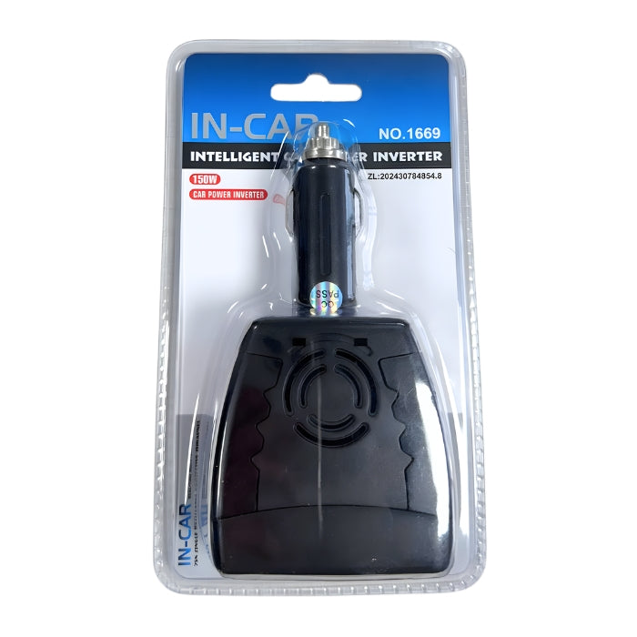 Inversor de Corriente para Auto de 150W Onda Sinusoidal Modificada (12V a 110V/220V) S2129