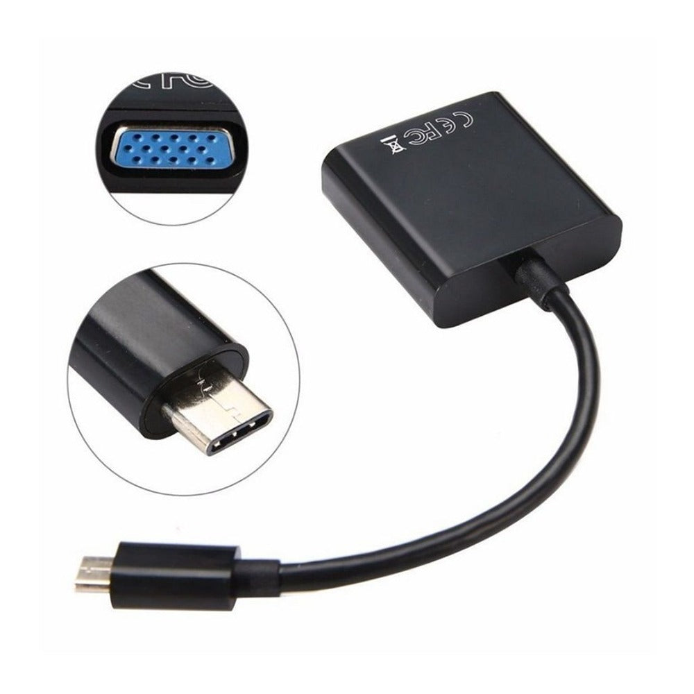 Convertidor Usb 3.1 Tipo C a VGA Adaptador Mac Video S0841