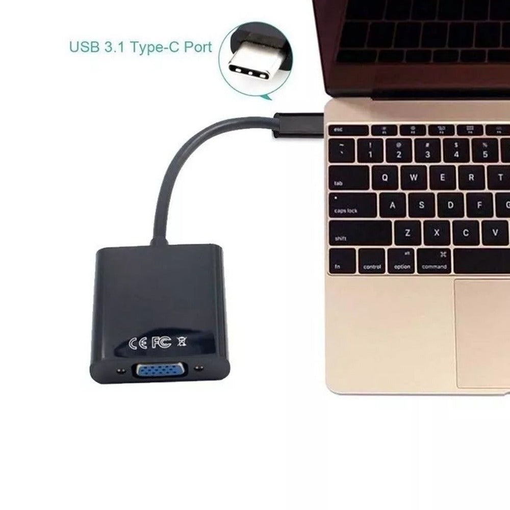 Convertidor Usb 3.1 Tipo C a VGA Adaptador Mac Video S0841