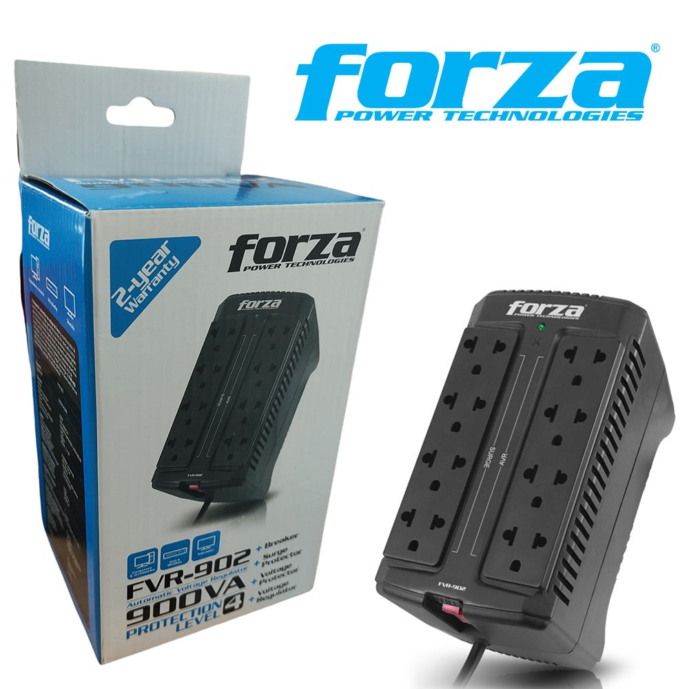 Estabilizador Voltaje Forza Fvr-902 8 tomas 900VA 450W 220V S0847