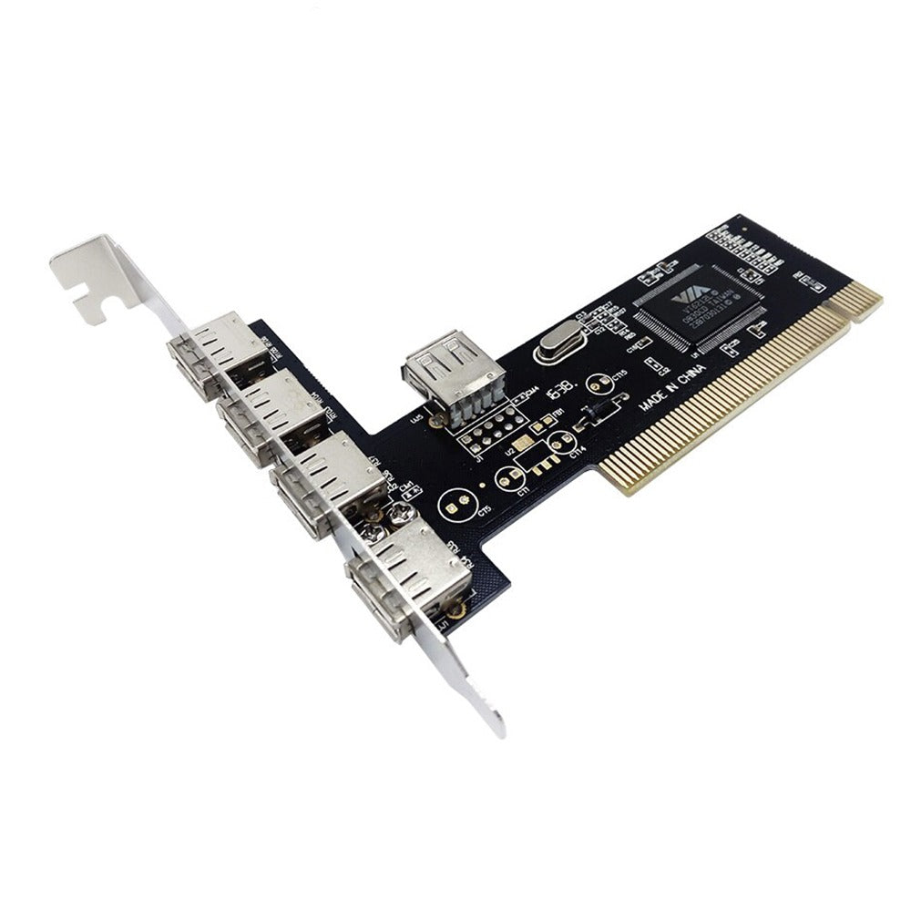 Tarjeta USB 2.0 5 Puertos Pci Express 5 Gbps chip VT6212L plug and play S0865