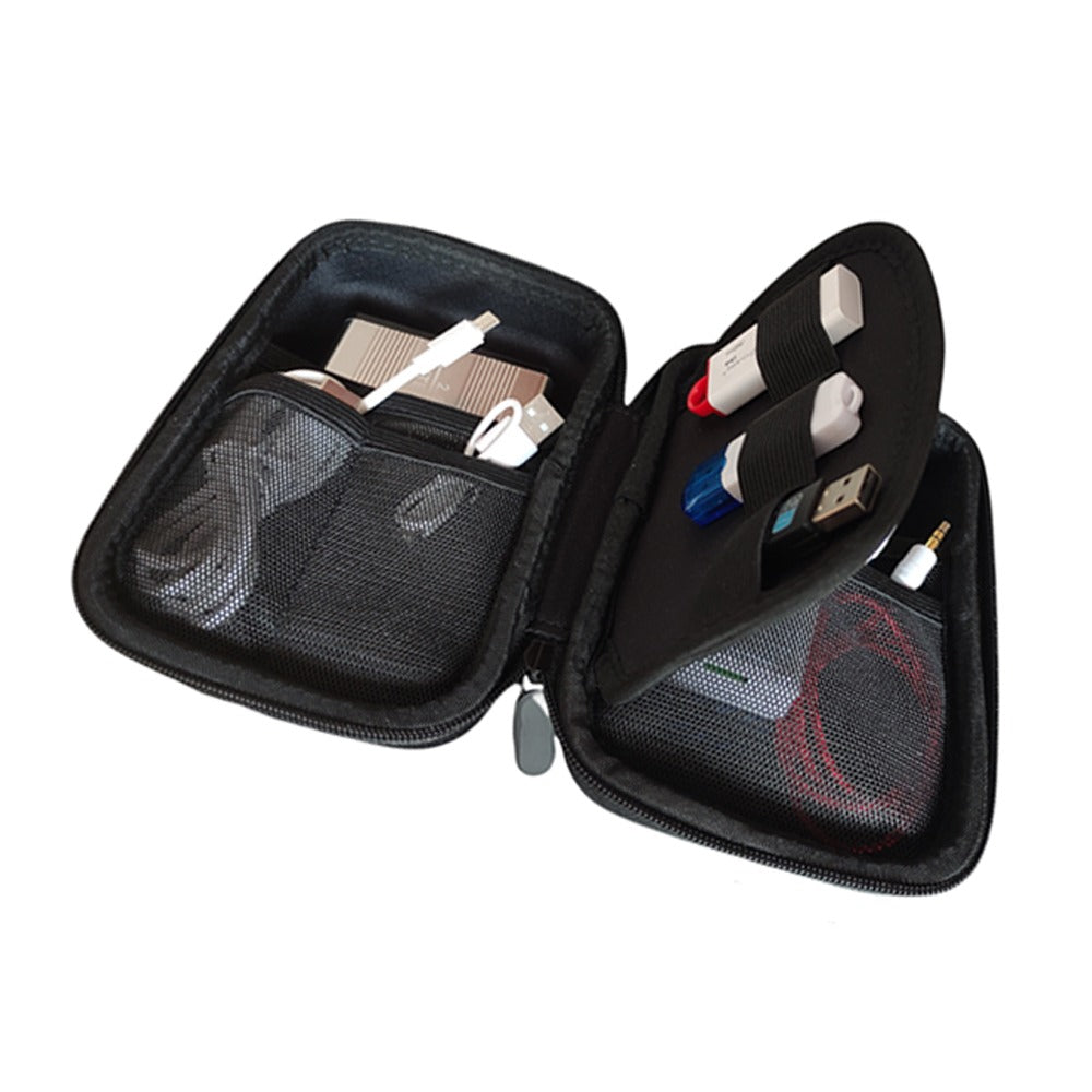 Funda Anti Golpes Case Disco Duro Externo 2.5 doble bolsillo - Negro S0874