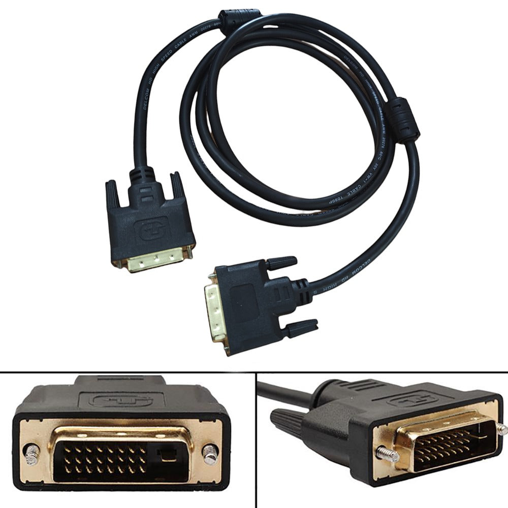 Cable Dvi A Dvi 1.8 Metros 24+1 Pines Monitor Hd Dvd pvc doble filtro S0888
