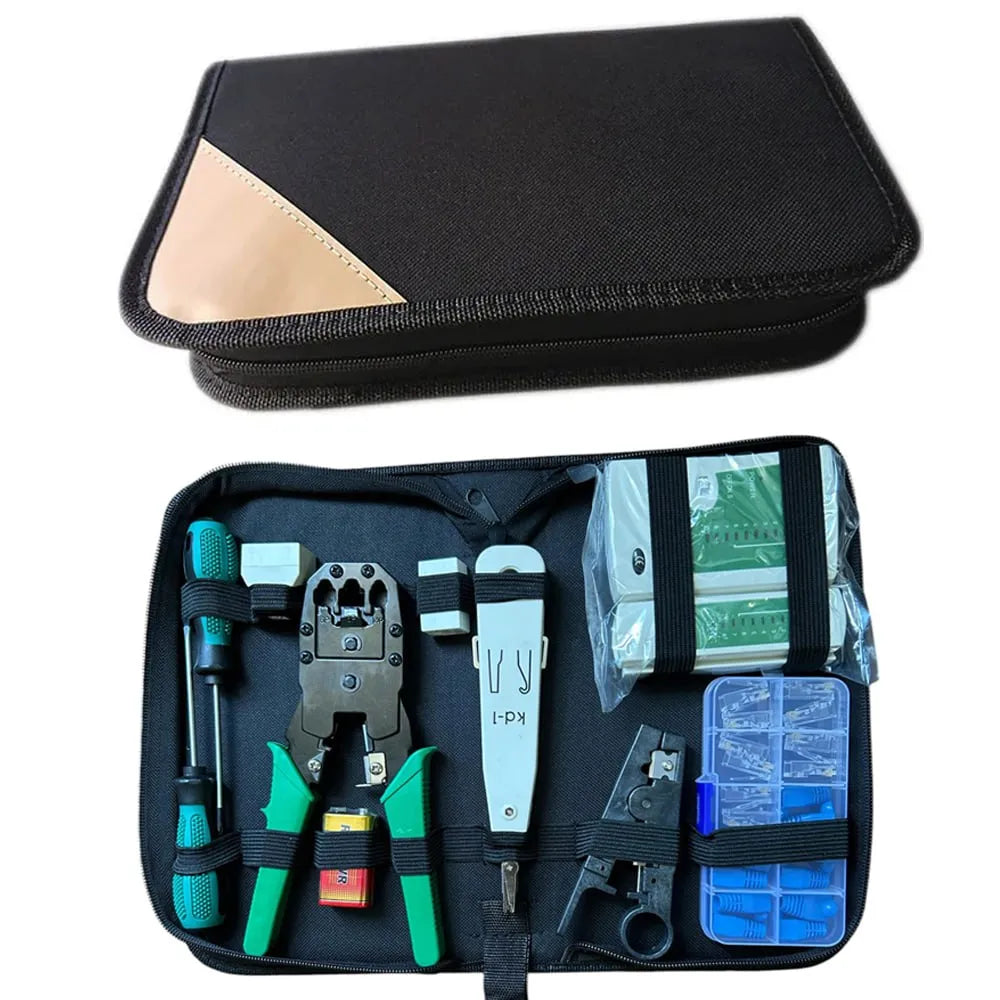 Kit de Herramientas de Red Rj1112 Rj45 Probador Crimpiador Testeador S1800