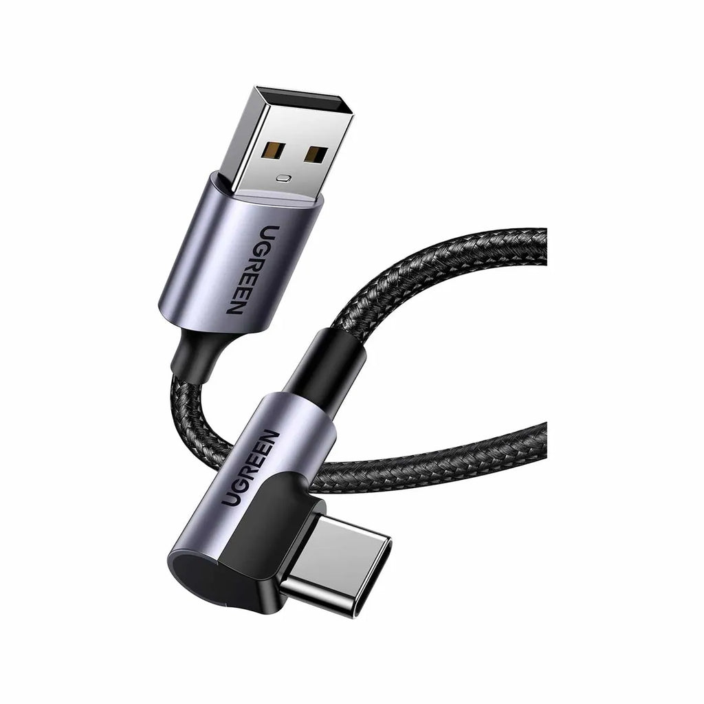 Cable UGREEN USB-A a USB-C 3.0 con Ángulo de 90° Carga Rápida (1 Metro) S2132